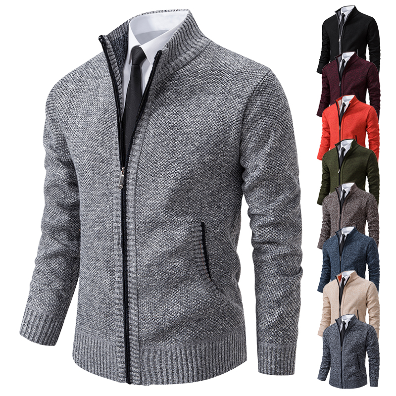 Cashmere Sweater Formal - Mens Sweater Cardigan Knit Jacket Autumn