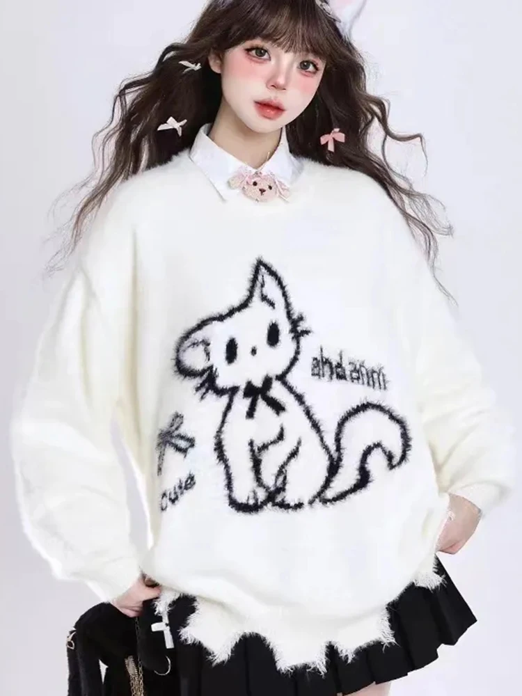 Cashmere Sweater Formal - Japan Kawaii Sweet Sweaters Women Pullover