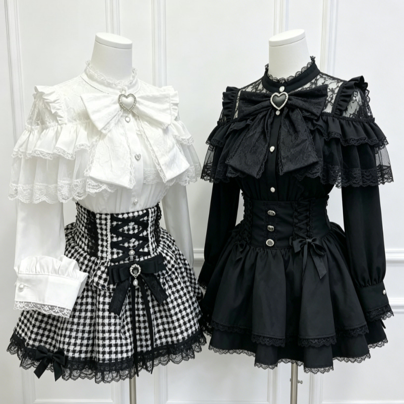 Women Formal Blouses For Evening Wear - 2026 Japanese Kawaii Lolita Blouse Women