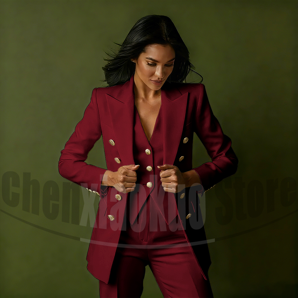 Women's Double Breasted Three  - Women'S Office Formal Wear For Ladies のレビューと価格