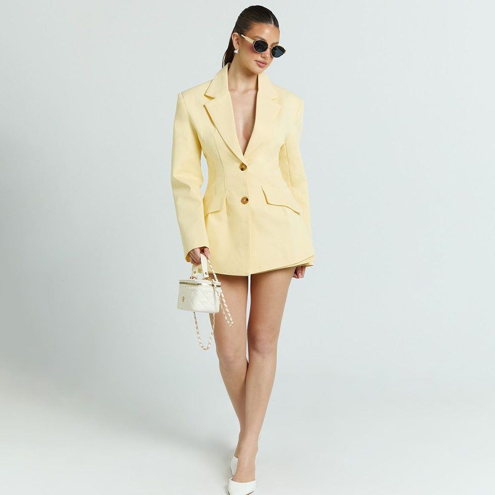 Light Yellow Women's 2Pic Suit - Women'S Office Formal Wear For Ladies のレビューと価格