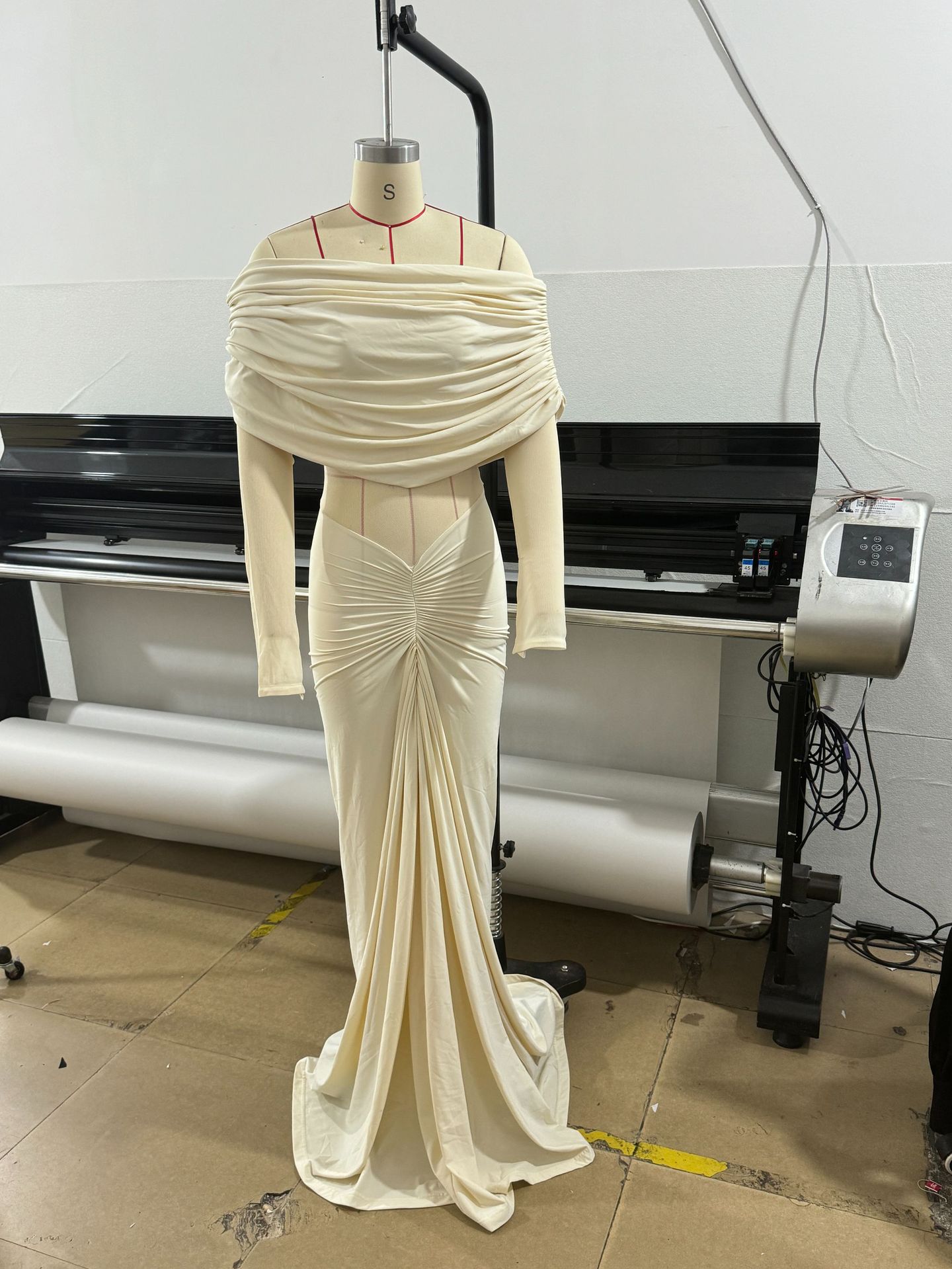 Beige Women Prom Dress Sexy Of - Women'S Formal Wear Wedding Guest のレビューと価格