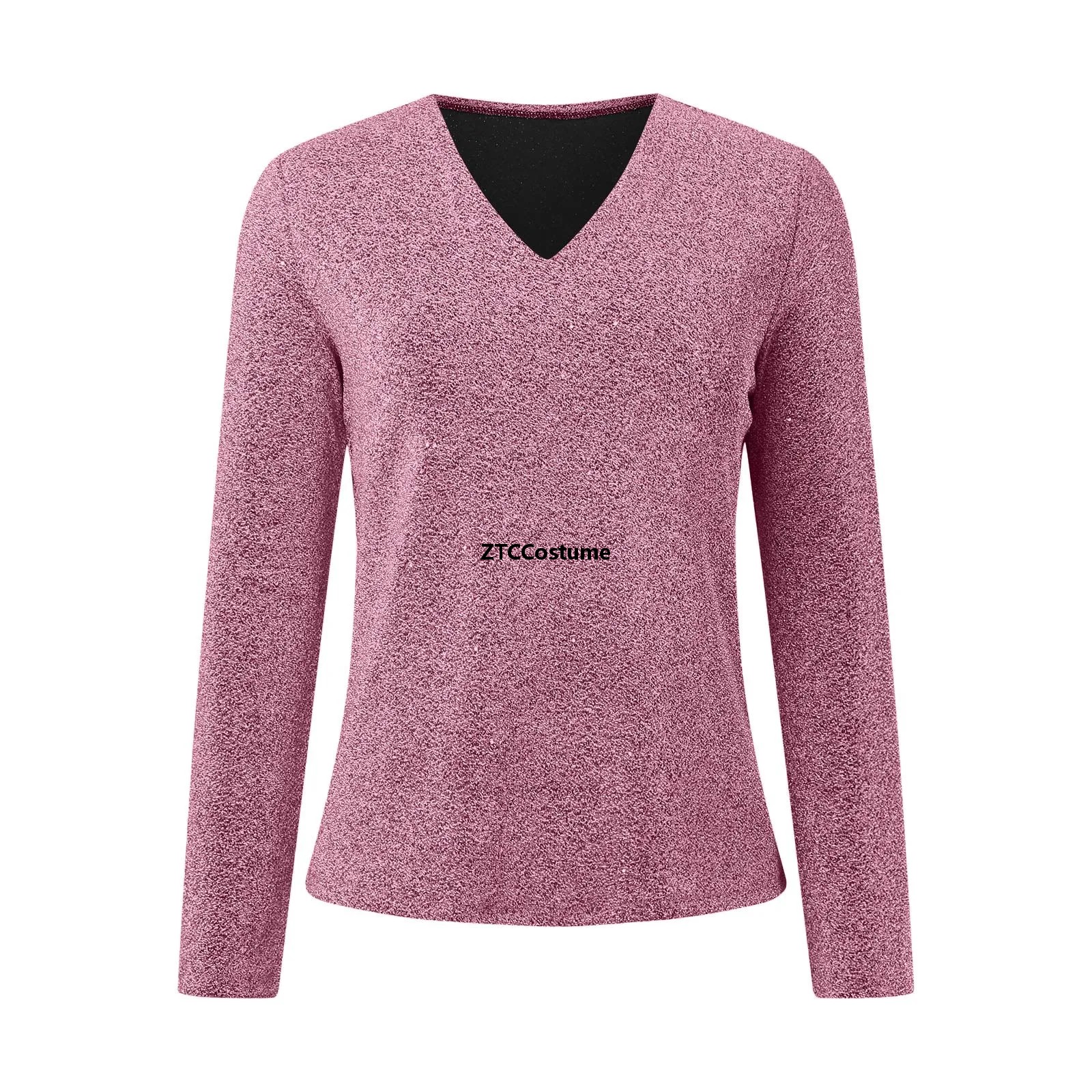 Cosplay Sequin V Neck Long Sle - Women Formal Blouses For Evening Wear のレビューと価格