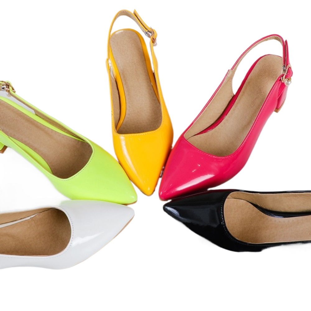 Patent Leather Slingback Pumps - Slingback Heel Formal のレビューと価格