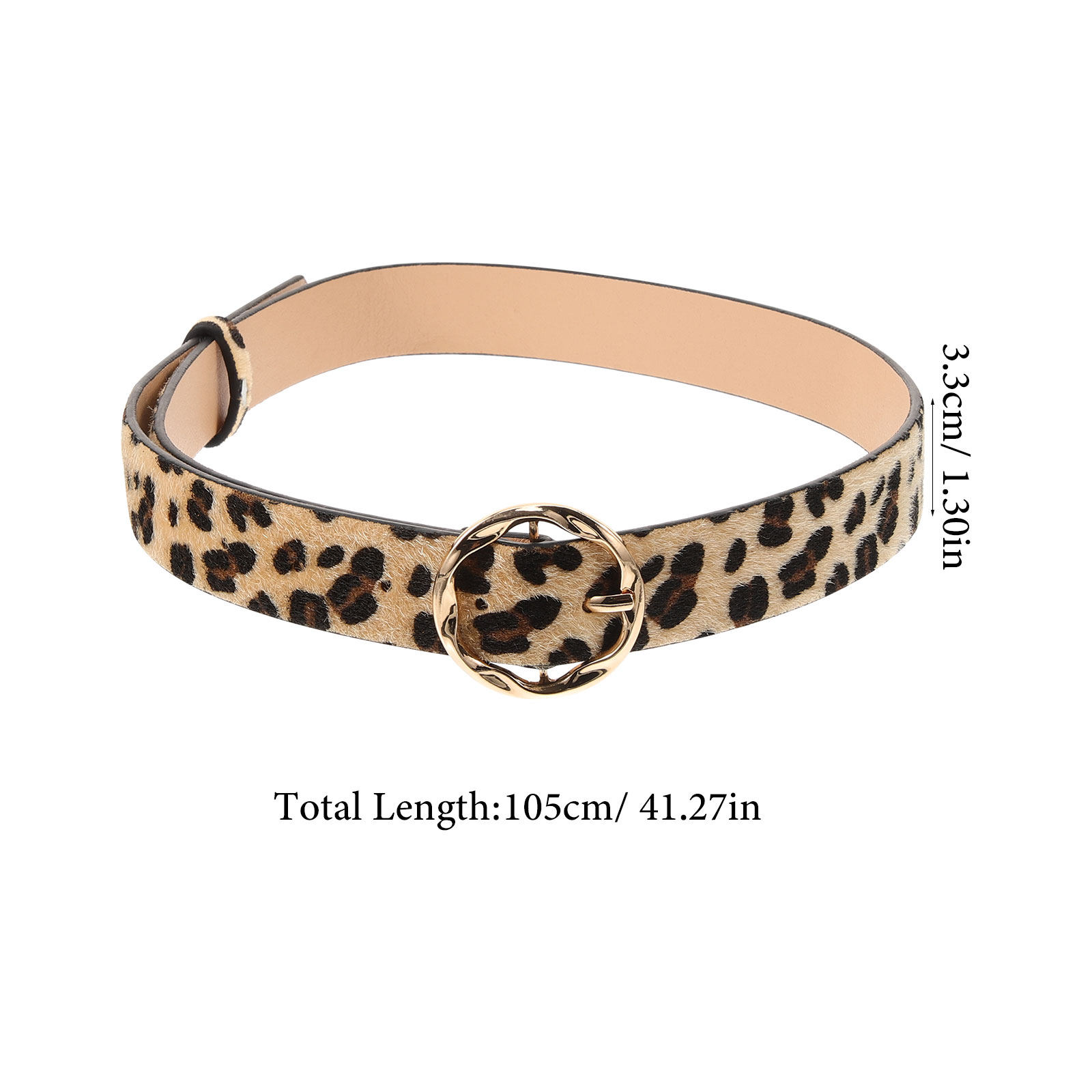 Leopard PU Belt Women Stylish  - Women Formal Wear With Jeans のレビューと価格