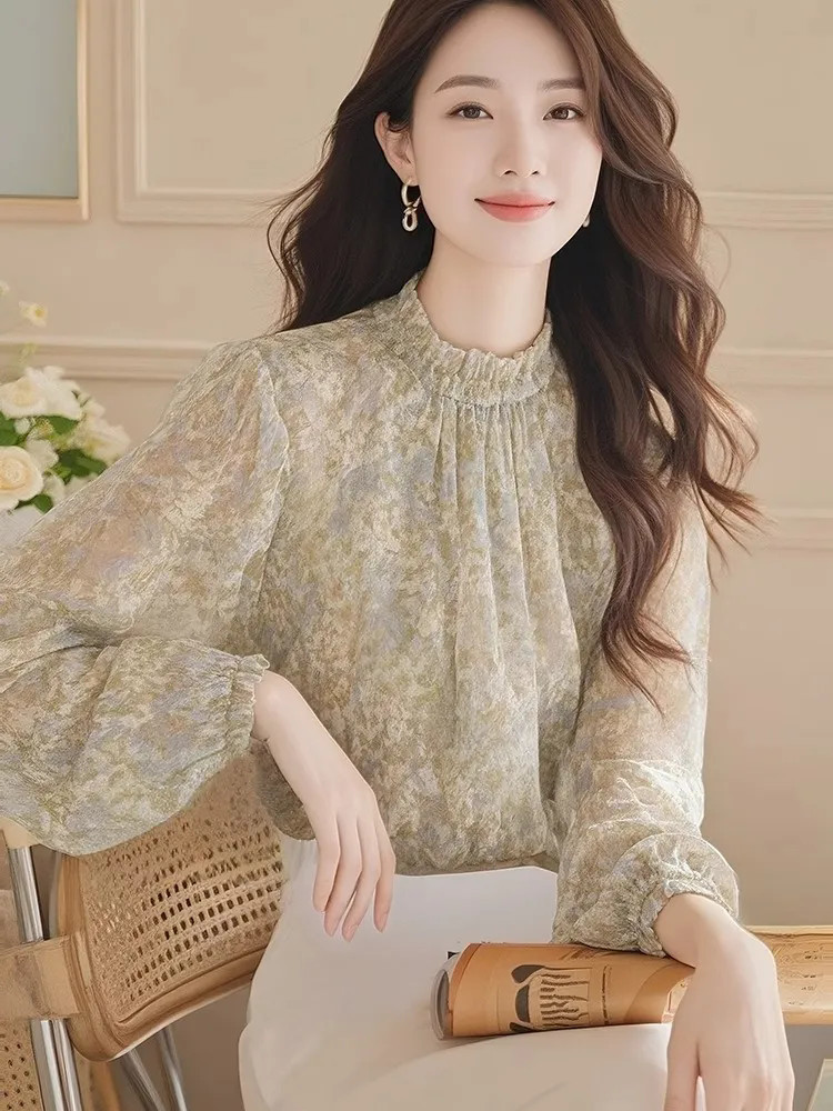 Long Sleeve Shirts Women Satin - Women Formal Blouses For Evening Wear のレビューと価格