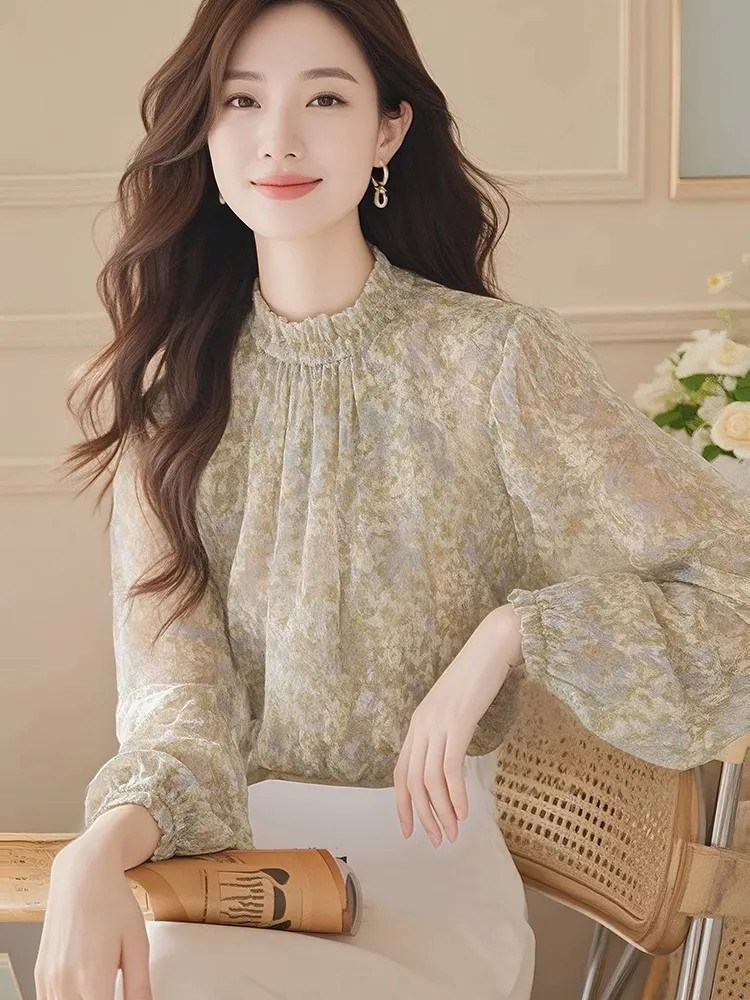 Long Sleeve Shirts Women Satin - Women Formal Blouses For Evening Wear のレビューと価格