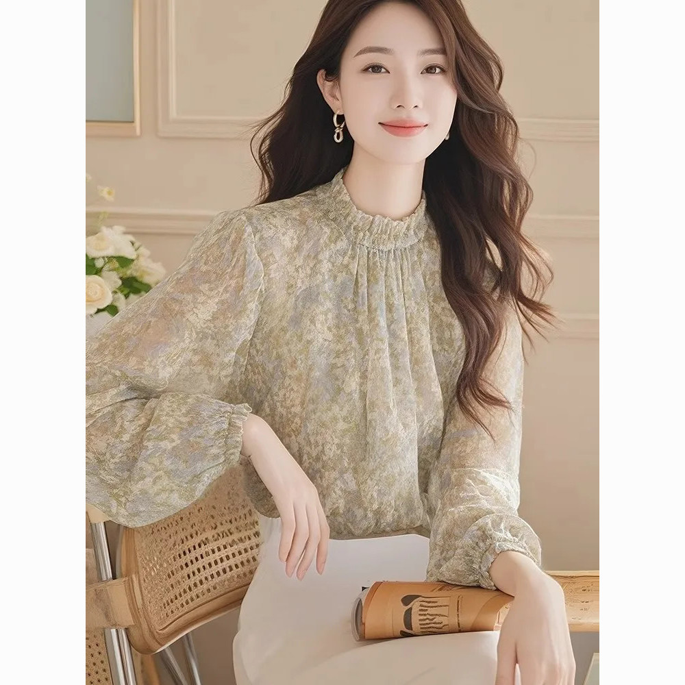 Long Sleeve Shirts Women Satin - Women Formal Blouses For Evening Wear のレビューと価格