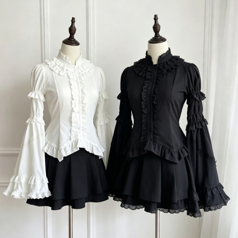 Japanese Lolita Blouse Women K - Women Formal Blouses For Evening Wear のレビューと価格
