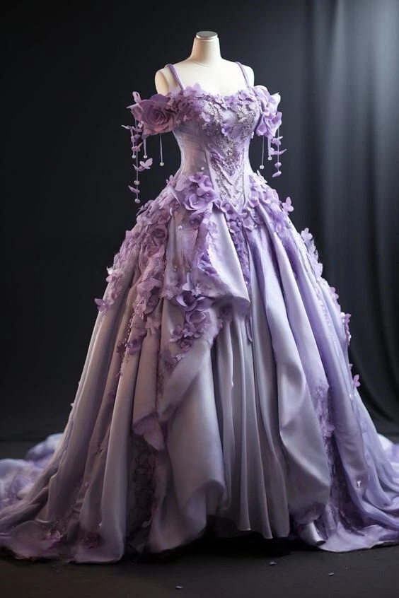 Elegant Floral Victorian Prom  - Victorian Women'S Formal Wear のレビューと価格