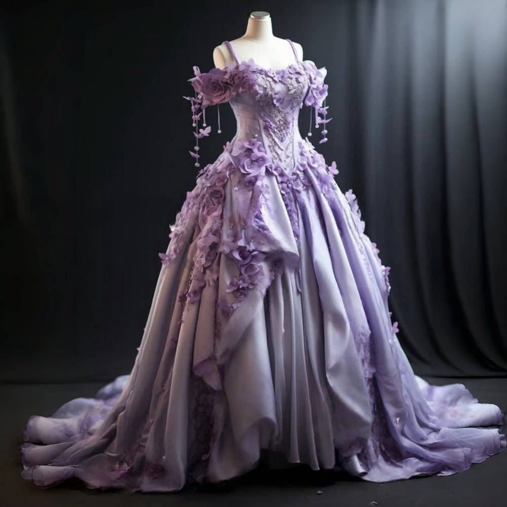 Elegant Floral Victorian Prom  - Victorian Women'S Formal Wear のレビューと価格