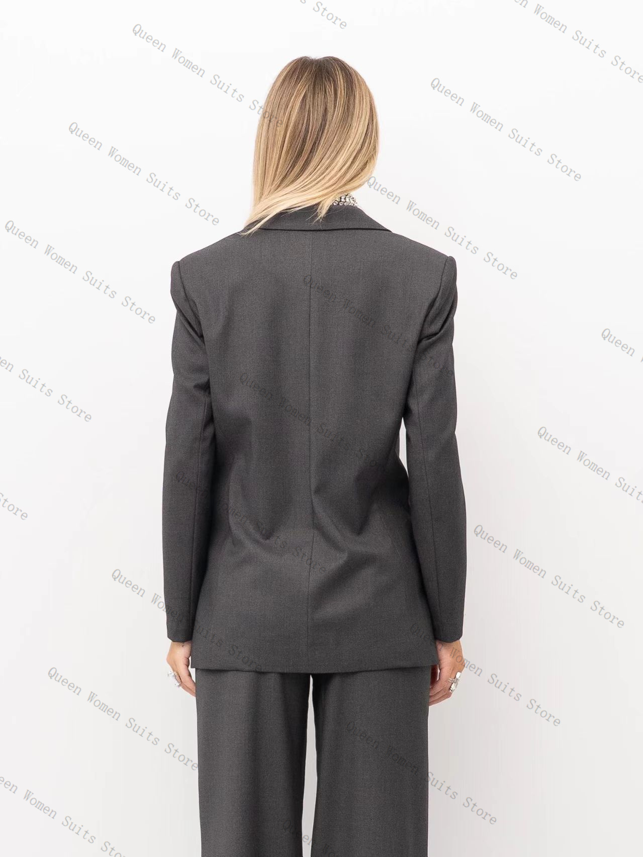 Grey Women Suit Set 2 Piece Cr - Women'S Formal Wear Wedding Guest のレビューと価格