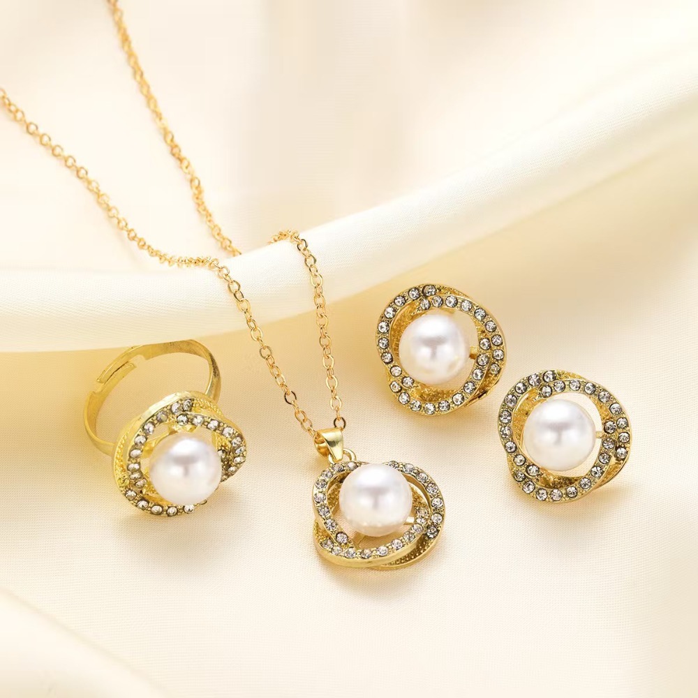 3PCS Elegant Floral Wrapped Pe - Formal Wear Jewelry For Women のレビューと価格
