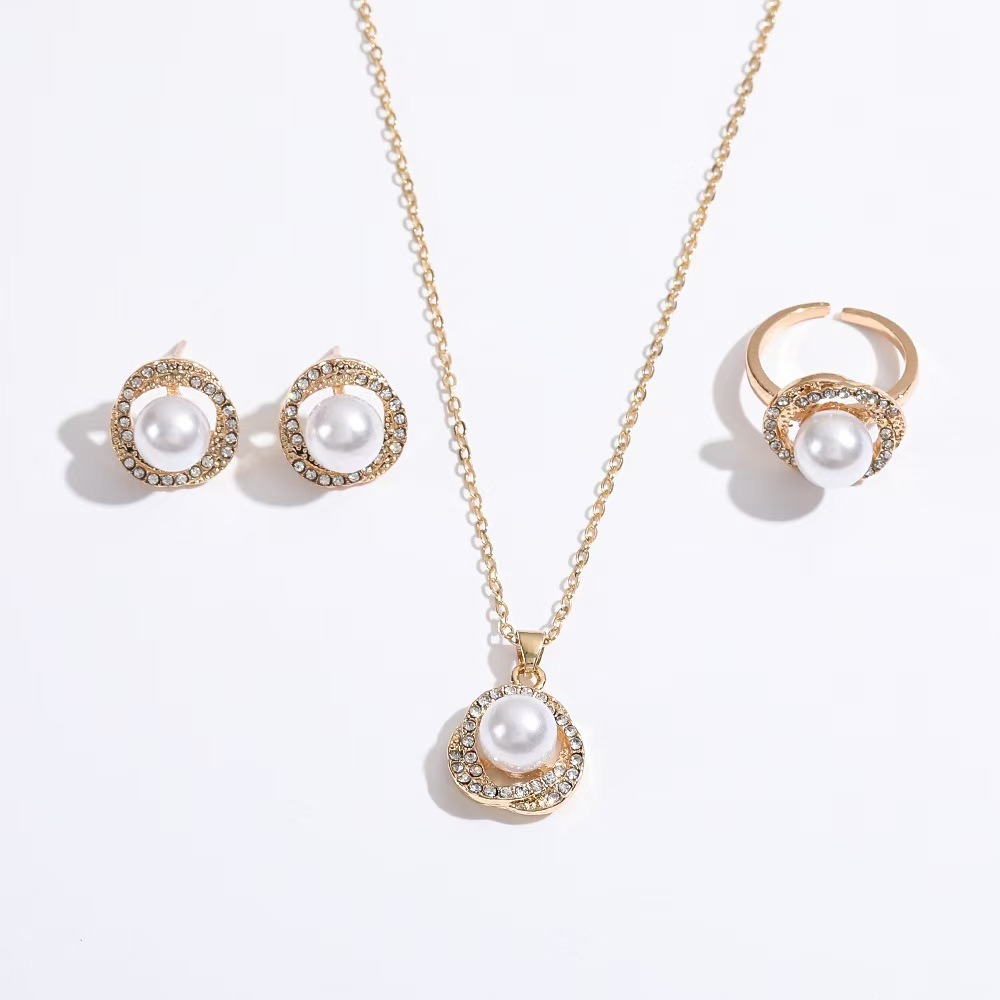 3PCS Elegant Floral Wrapped Pe - Formal Wear Jewelry For Women のレビューと価格