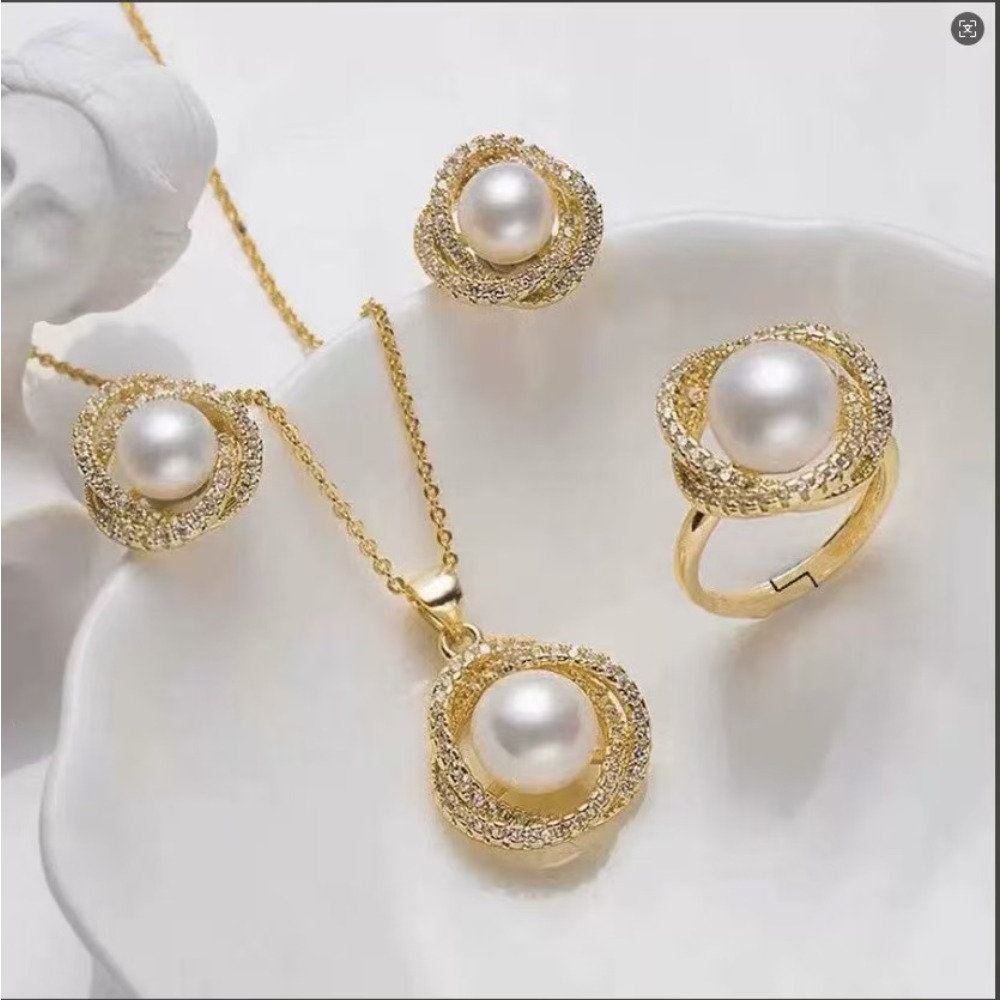 3PCS Elegant Floral Wrapped Pe - Formal Wear Jewelry For Women のレビューと価格