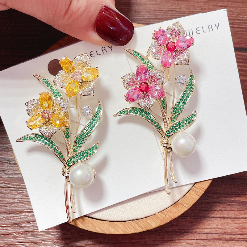 Bridal Bouquet Brooch, Victori - Victorian Women'S Formal Wear のレビューと価格