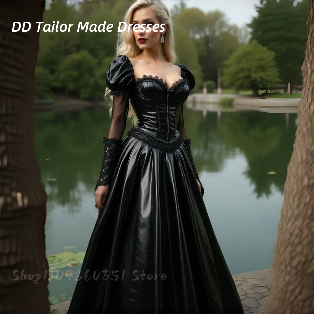 Shiny PU Leather Evening Dress - Victorian Women'S Formal Wear のレビューと価格