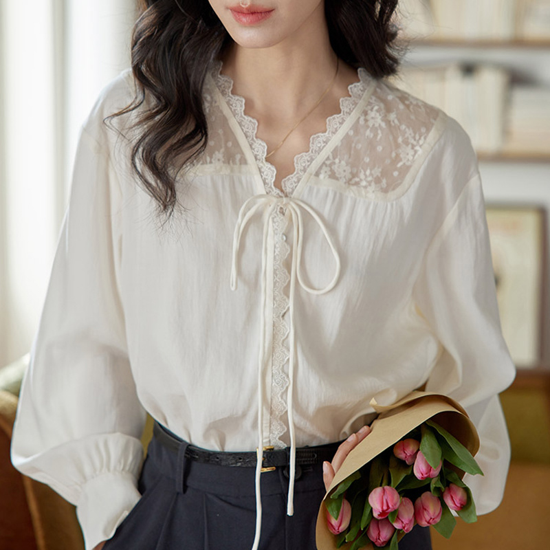 Long Sleeve Shirts Womens Sati - Women Formal Blouses For Evening Wear のレビューと価格