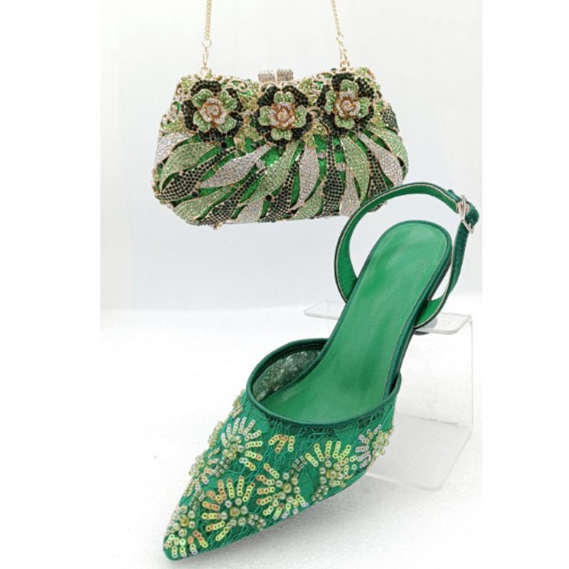 Bright Red Geometric Gem Lace  - Slingback Heel Formal のレビューと価格