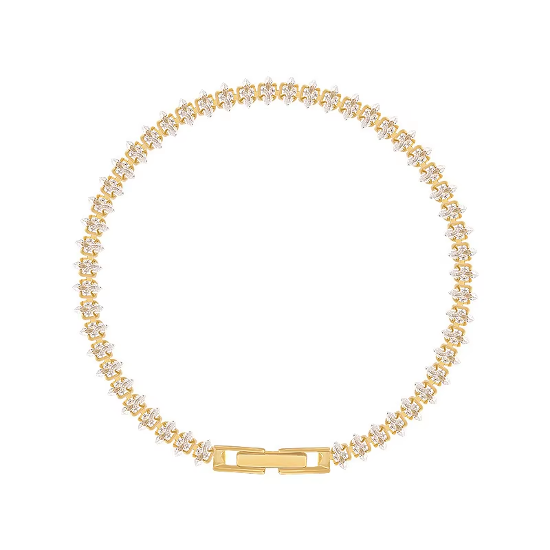 Dainty Gold CZ Bracelet – Wome - Formal Wear Jewelry For Women のレビューと価格