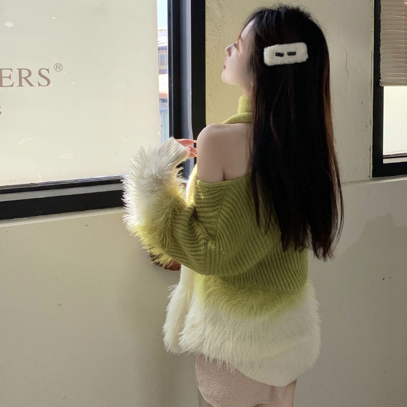 Women's Gradient V-Neck Sweate - Cashmere Sweater Formal のレビューと価格