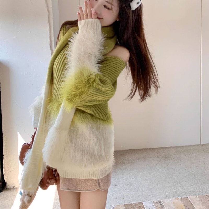 Women's Gradient V-Neck Sweate - Cashmere Sweater Formal のレビューと価格