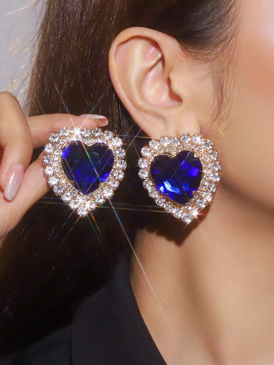 Luxury Heart-Shaped Crystal Rh - Formal Wear Jewelry For Women のレビューと価格