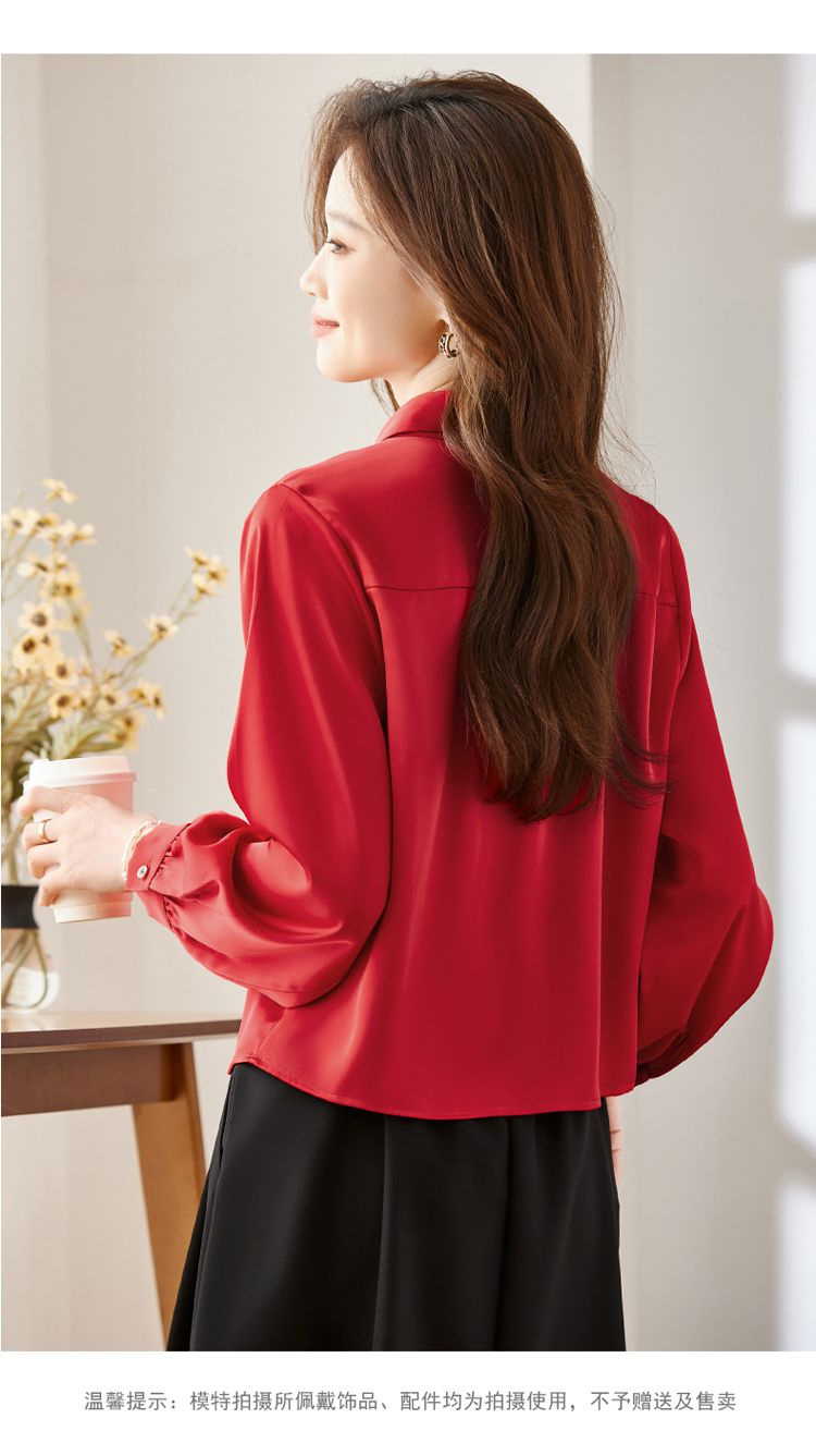 Long Sleeve Shirts Womens Cott - Women Formal Blouses For Evening Wear のレビューと価格