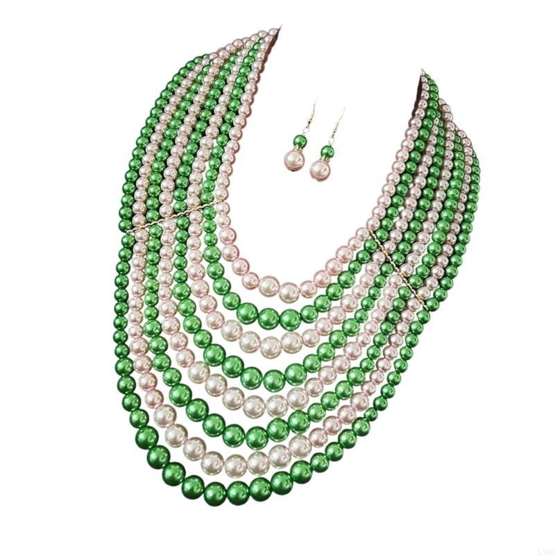  Elegant Layering Faux Pearls  - Formal Wear Jewelry For Women のレビューと価格