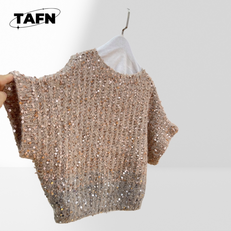 Flash T-shirt Trendy Sequins C - Cashmere Sweater Formal のレビューと価格