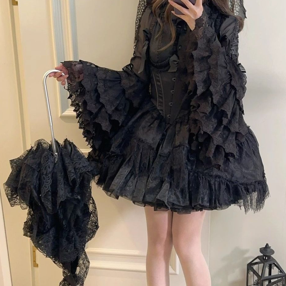 Sweet Lolita Blouse Lace Trim  - Women Formal Blouses For Evening Wear のレビューと価格