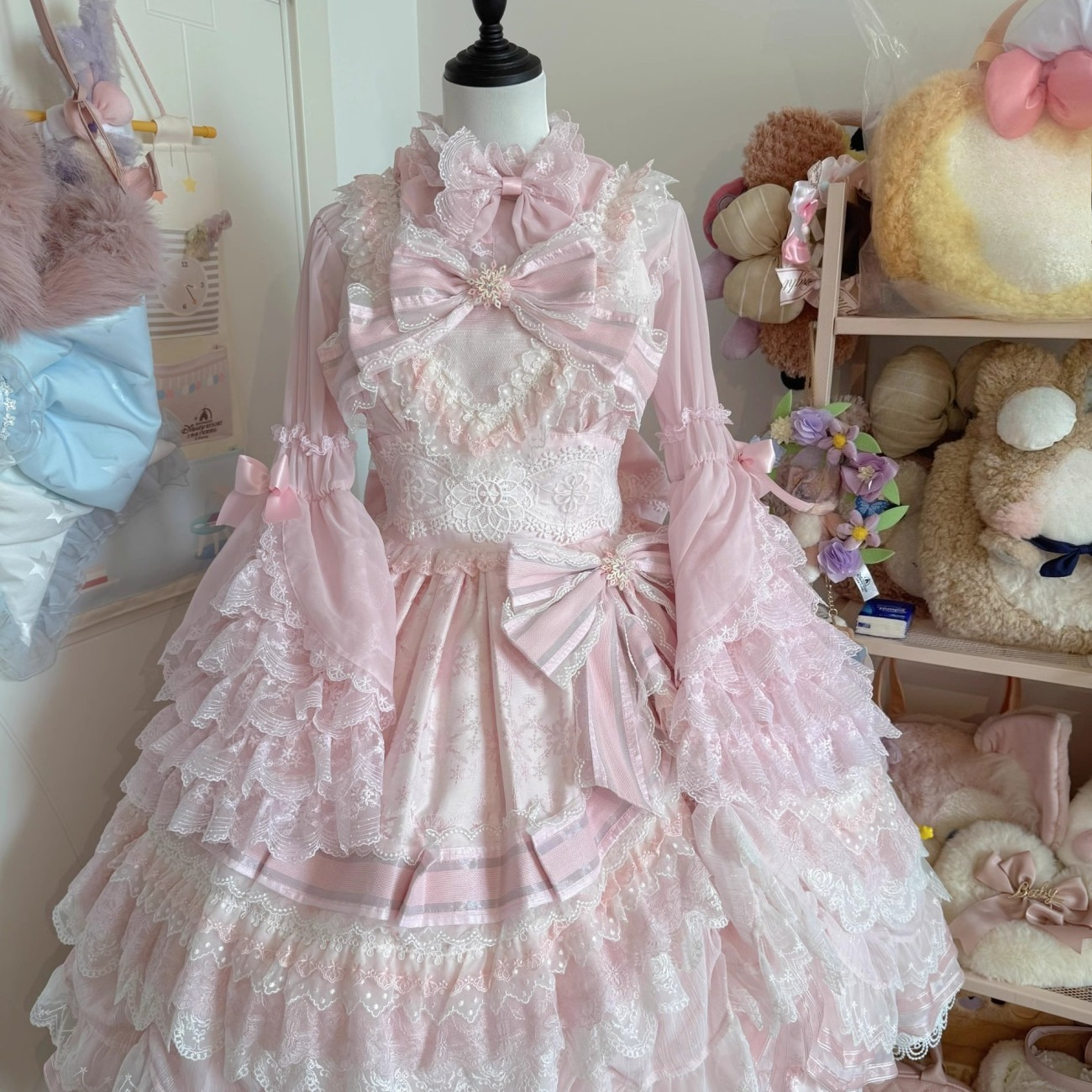 Kawaii Lolita Blouse Pearl But - Women Formal Blouses For Evening Wear のレビューと価格