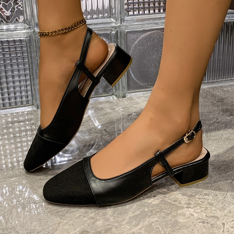 Patchwork Leather Slingbacks W - Slingback Heel Formal のレビューと価格
