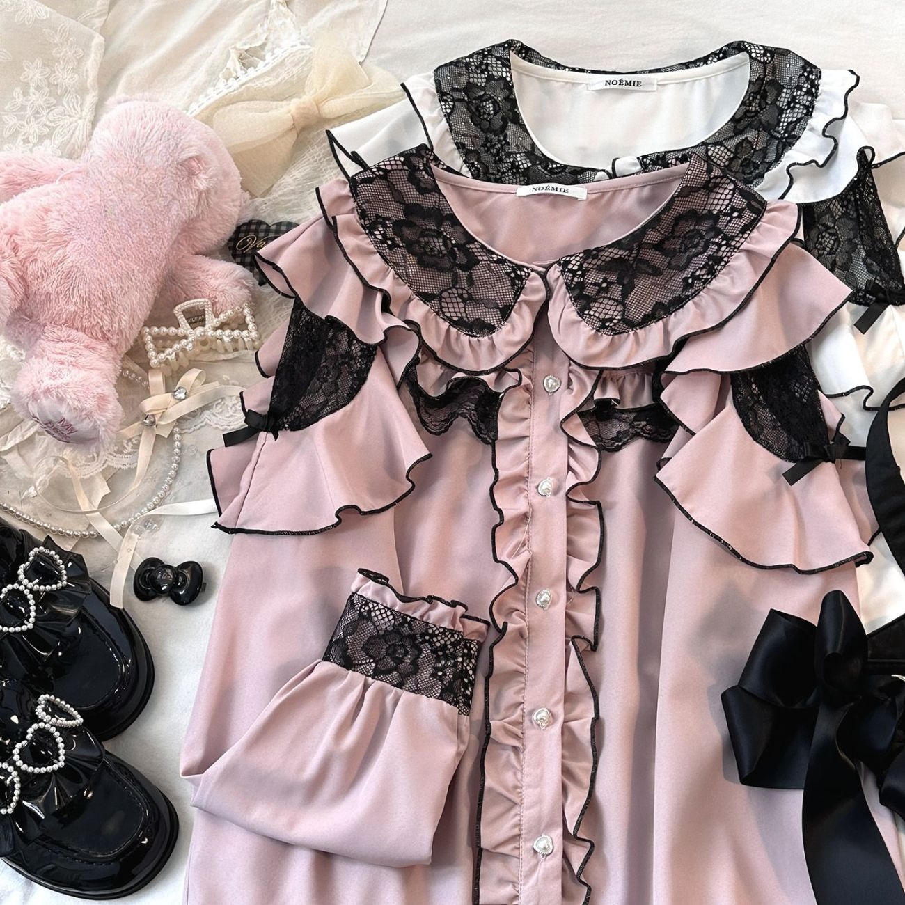Kawaii Harajuku JK Women Bow L - Women Formal Blouses For Evening Wear のレビューと価格