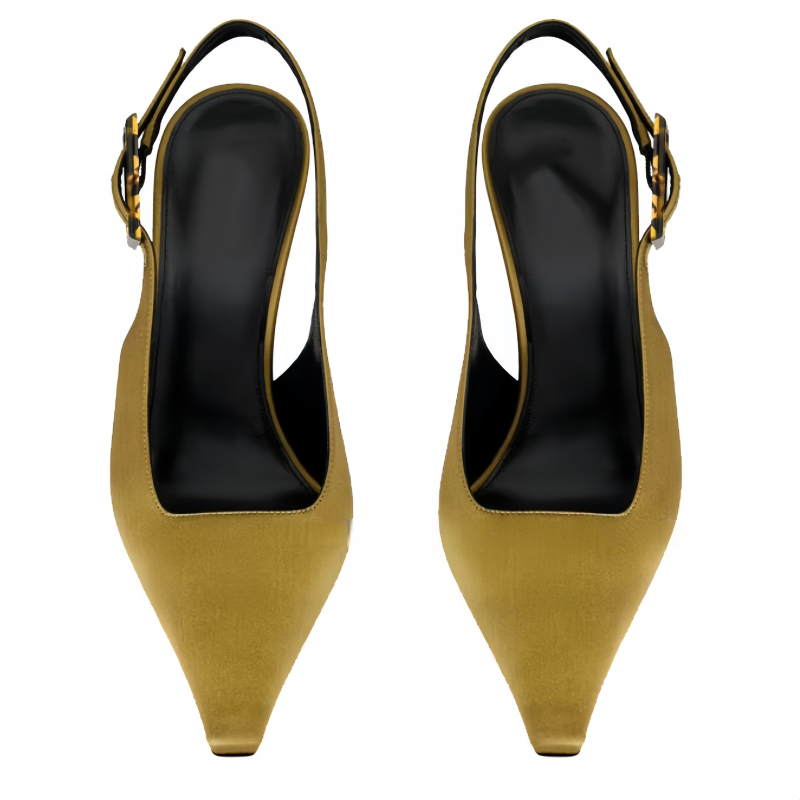 New Luxurious Satin Fashion Sa - Slingback Heel Formal のレビューと価格