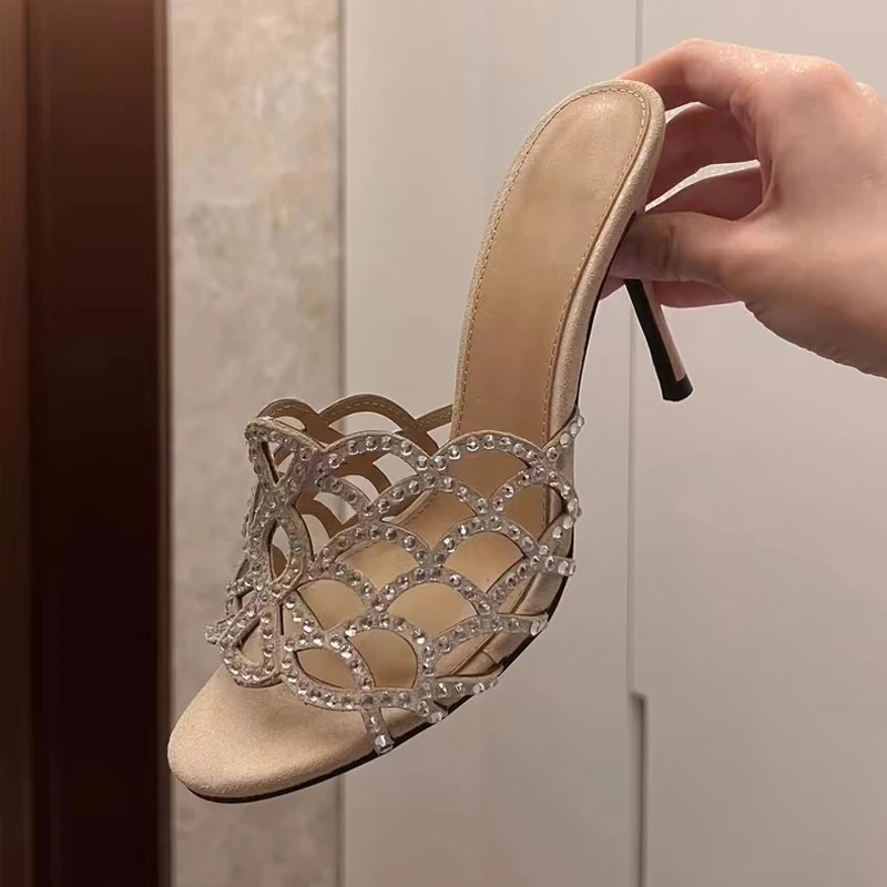 2025 Summer Trend Rhinestone O - Slingback Heel Formal のレビューと価格
