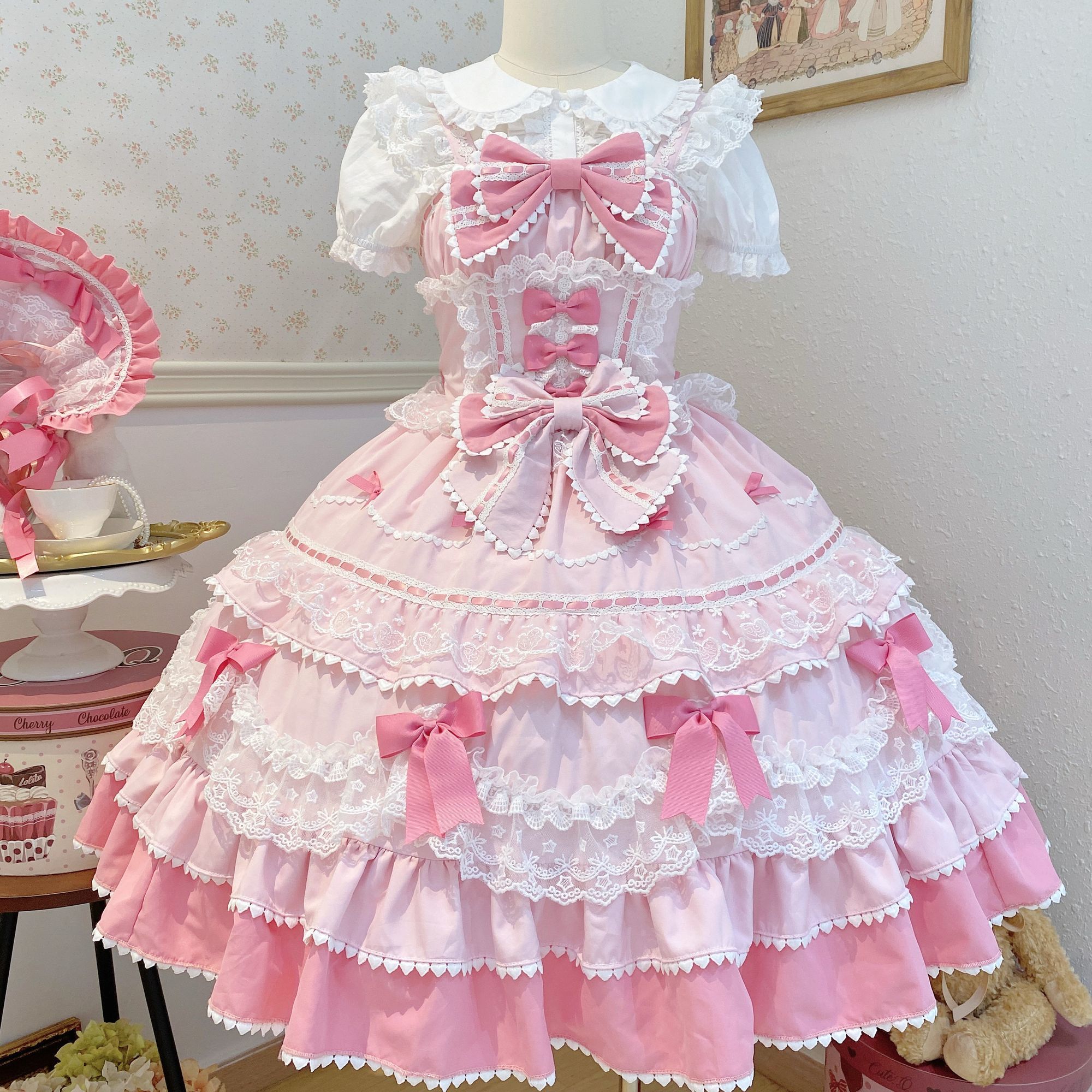 Lolita Dress Cute Jsk Suspende - Victorian Women'S Formal Wear のレビューと価格