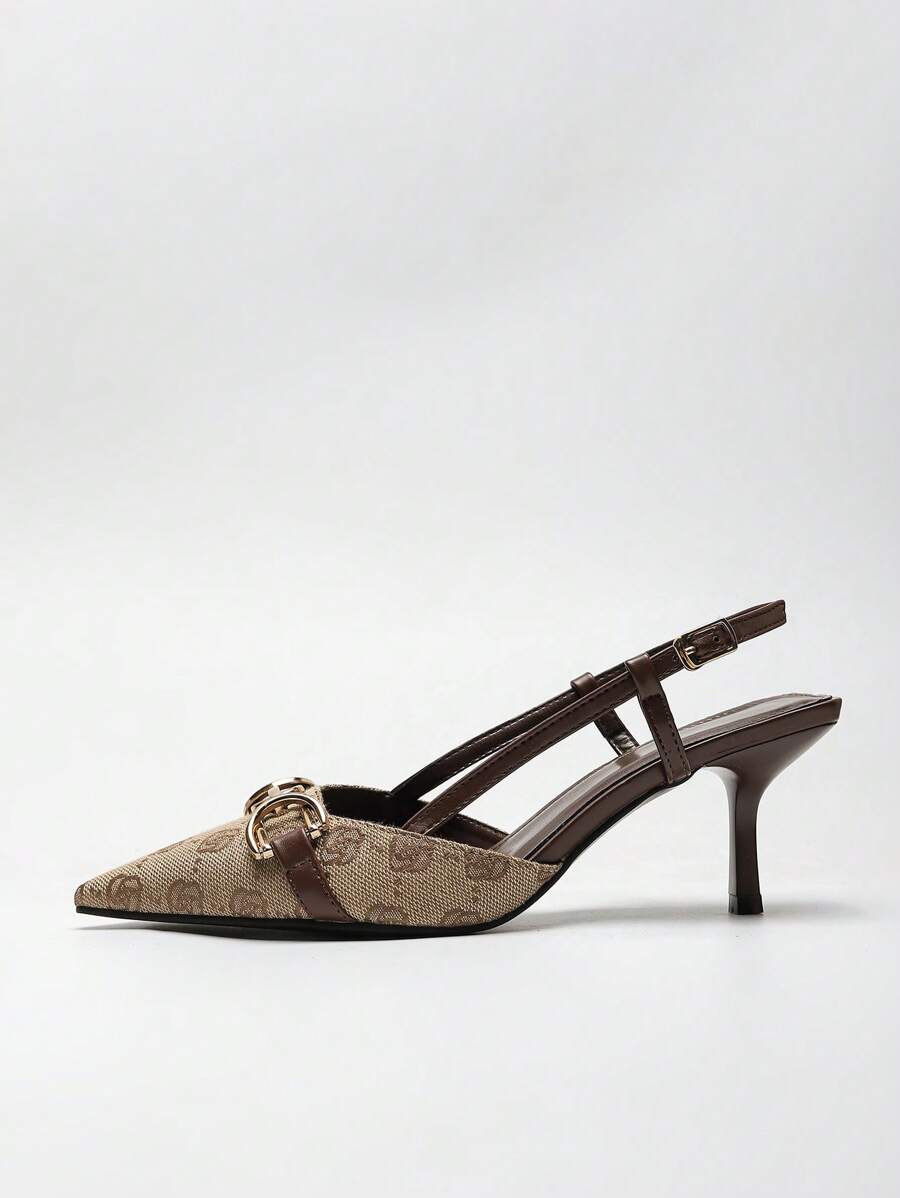 Women's Vintage Floral Embroid - Slingback Heel Formal のレビューと価格