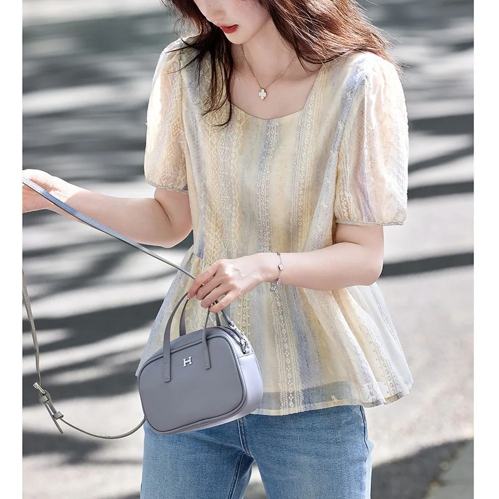 Women Korean Style Loose Puff  - Women Formal Blouses For Evening Wear のレビューと価格