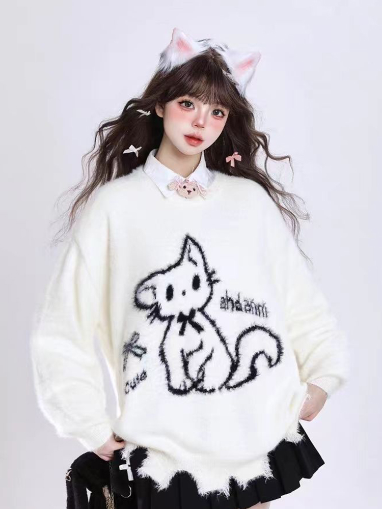 Japan Kawaii Sweet Sweaters Wo - Cashmere Sweater Formal のレビューと価格