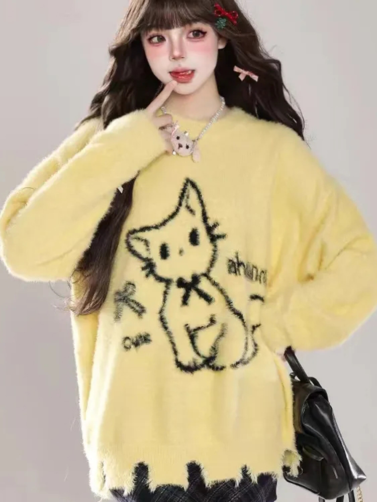Japan Kawaii Sweet Sweaters Wo - Cashmere Sweater Formal のレビューと価格