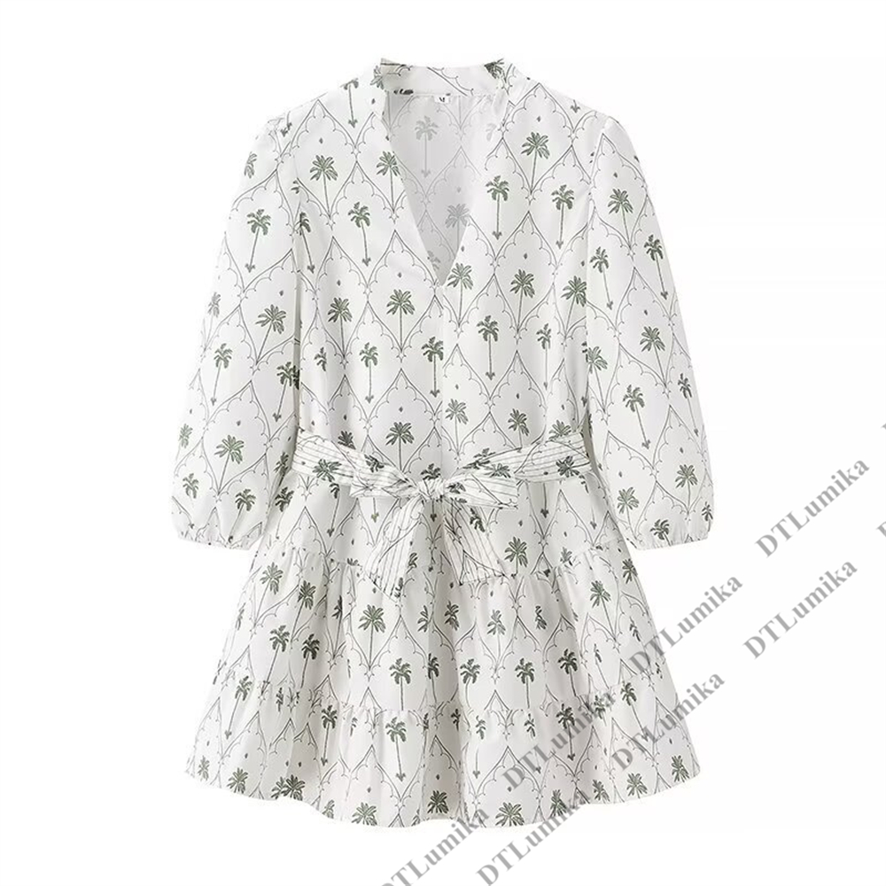 DTLumika Palm Tree Print Wrap  - Women'S Formal Resort Wear のレビューと価格