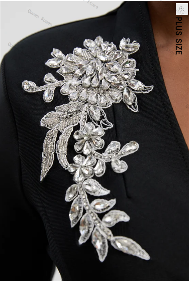 Black Cotton Women Suit 1 Piec - Women'S Formal Wear Wedding Guest のレビューと価格
