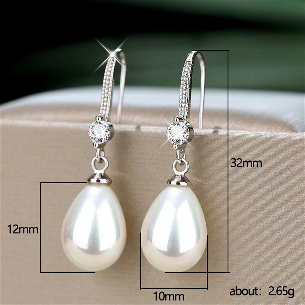 Imitation Pearl Earrings Light - Formal Wear Jewelry For Women のレビューと価格
