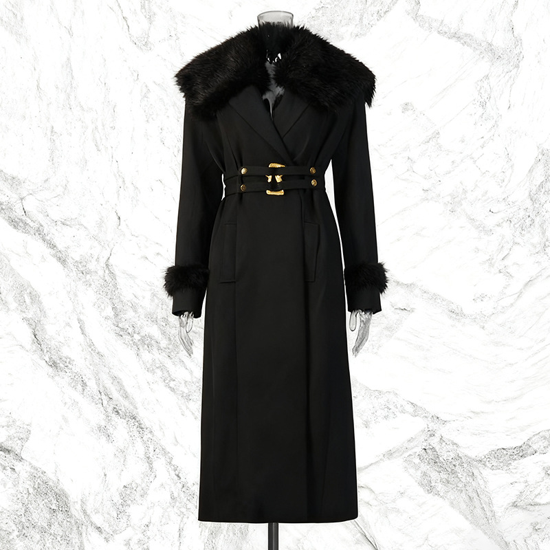 Fur Women Coat Windbreaker Bel - Women'S Formal Wear Wedding Guest のレビューと価格